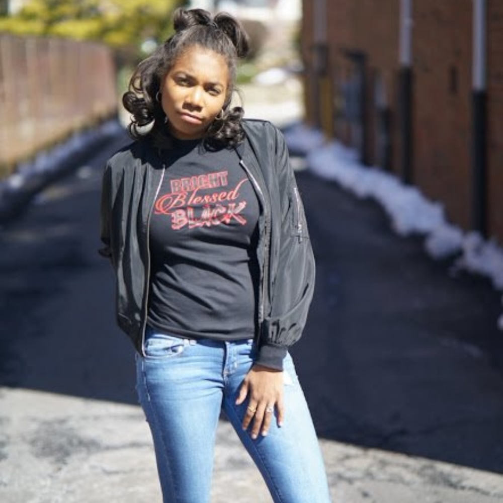 Bright Blessed Black T-Shirt